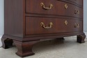 74943: BAKER Mahogany Inlaid Bow Front High Chest