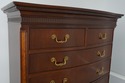 74943: BAKER Mahogany Inlaid Bow Front High Chest