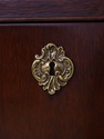 74943: BAKER Mahogany Inlaid Bow Front High Chest