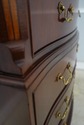 74943: BAKER Mahogany Inlaid Bow Front High Chest