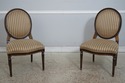 L74942: Set of 8 Louis XVI Style Oval Back Dining 