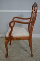 61544EC: Pair Highly Inlaid Marquetry Armchairs