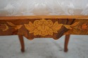 61544EC: Pair Highly Inlaid Marquetry Armchairs