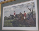 F61541EC/42EC: Pair Vintage 1880s English Hunt Sce