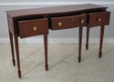 61551EC: WRIGHT TABLE CO 3 Drawer Mahogany Sideboa