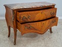 L61548EC: French Louis XV Inlaid Marble Top Commod
