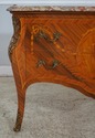 L61548EC: French Louis XV Inlaid Marble Top Commod