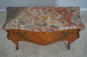 L61548EC: French Louis XV Inlaid Marble Top Commod