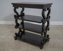 61581EC: Pair Black Distressed Finish Tiered End T