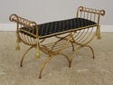 57151EC: Italian Gold Gilt Metal Window Bench