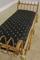 57151EC: Italian Gold Gilt Metal Window Bench