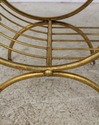 57151EC: Italian Gold Gilt Metal Window Bench