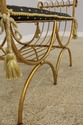 57151EC: Italian Gold Gilt Metal Window Bench