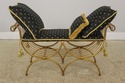 57151EC: Italian Gold Gilt Metal Window Bench