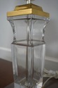 65644EC: Pair Quality Crystal & Brass Table Lamps 