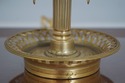 F65651EC: VAUGHN French Brass Desk Lamp w. Tole Sh