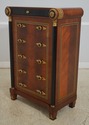 65722EC: Neoclassical 6 Drawer Inlaid High Chest