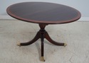 L65539EC: STICKLEY Banded Mahogany Oval Dining Roo