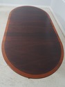 L65539EC: STICKLEY Banded Mahogany Oval Dining Roo