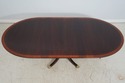 L65539EC: STICKLEY Banded Mahogany Oval Dining Roo