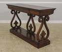 L57153EC: COUNCILL Burl Walnut Petticoat Console T