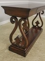 L57153EC: COUNCILL Burl Walnut Petticoat Console T