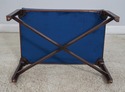 61668EC: Chippendale Style Leather Seat Bench Or S