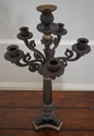 L61658EC: Pair MAITLAND SMITH Bronze 6 Light Cande