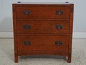 69688: Pair Of STICKLEY Mission Oak 3 Drawer Chest