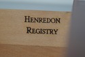 70135: HENREDON Registry Cherry Campaign Style 8 D