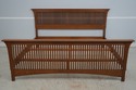 70132: STICKLEY Mission Oak King Size Spindle Bed