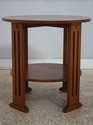74984: STICKLEY Round Cherry End Table Mission Sty