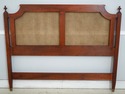 74990: STICKLEY Cherry Regency Style Cane Back Que