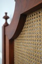 74990: STICKLEY Cherry Regency Style Cane Back Que