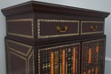 74810: MAITLAND SMITH Faux Book Leather Bar Unit