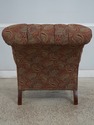 L65889: STICKLEY Tufted Leopold Chair & Matching O