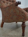 L65889: STICKLEY Tufted Leopold Chair & Matching O