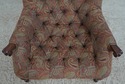 L65889: STICKLEY Tufted Leopold Chair & Matching O