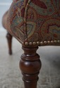 L65889: STICKLEY Tufted Leopold Chair & Matching O
