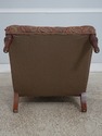 L65889: STICKLEY Tufted Leopold Chair & Matching O