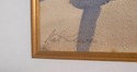 F44529EC: Nat Davis Signed Watercolor Of Wheelbarr
