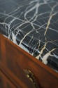 65784EC: HENREDON French Louis XV 3 Drawer Marble 