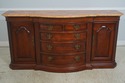 65679EC: CENTURY Faux Marble Top Cherry Sideboard 