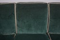 F65761EC: DAPHA Vintage Green Mohair Sofa w. Down 