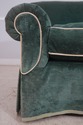 F65761EC: DAPHA Vintage Green Mohair Sofa w. Down 