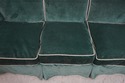 F65761EC: DAPHA Vintage Green Mohair Sofa w. Down 