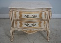 L65542EC: Pair JOHN WIDDICOMB Italian Marble Top N