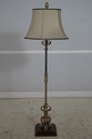 39358: Steel & Brass Quality Floor Lamp w. Shade	