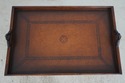 70166: THEODORE ALEXANDER Leather Top Serving Tray
