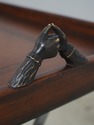 70166: THEODORE ALEXANDER Leather Top Serving Tray